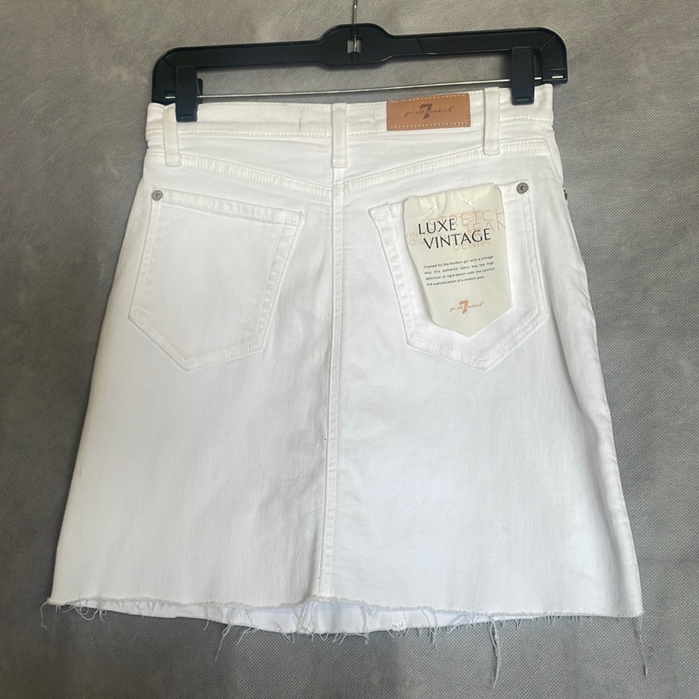 NEW 7 for all man kind Luxe Vintage Jean Skirt! Size 25